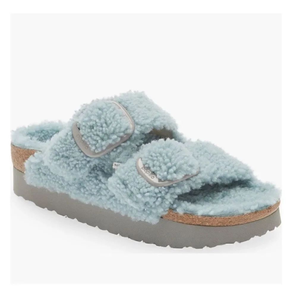 Birkenstock | Arizona Big Buckle Shearling Slide Sandals